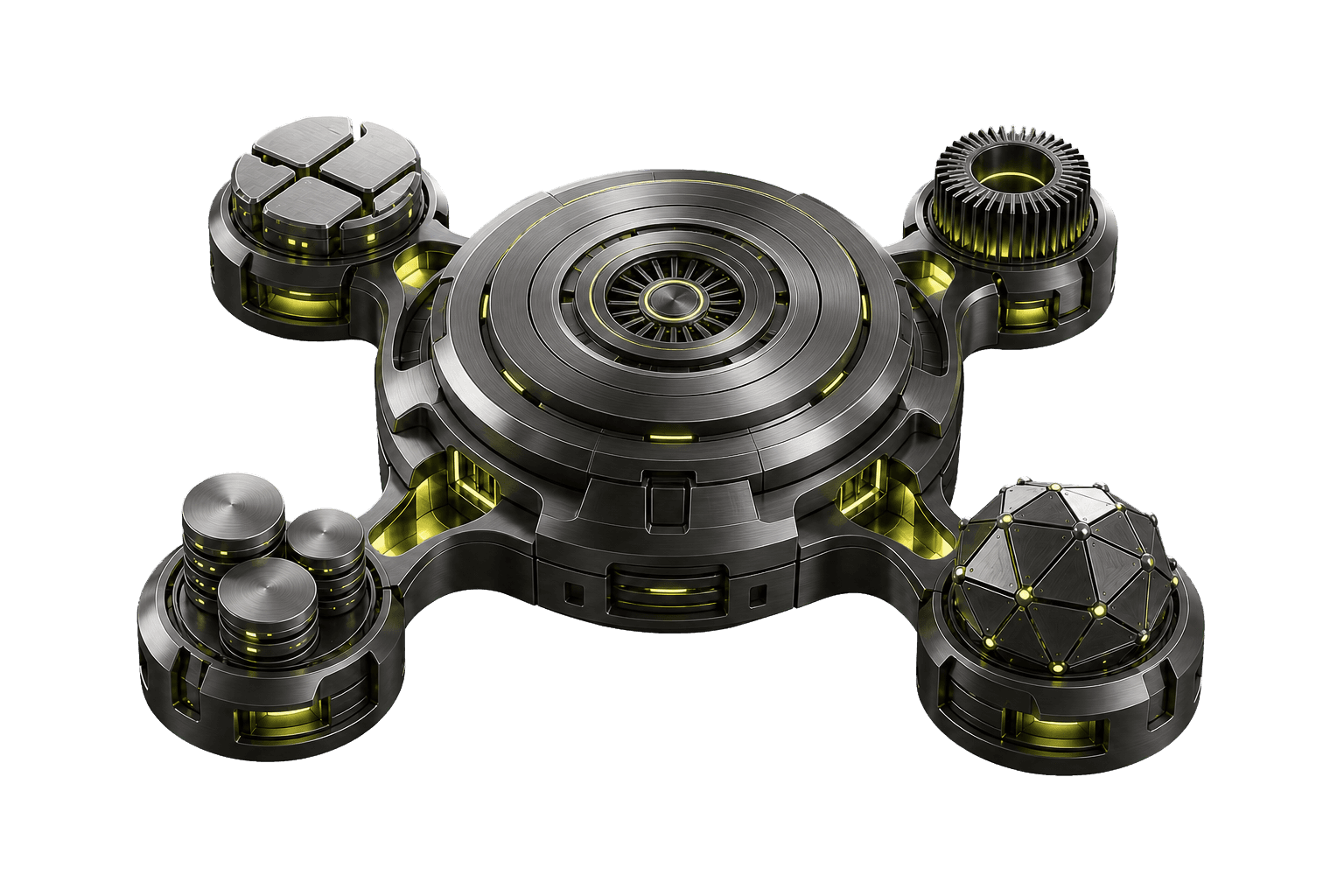 Execution Nexus coordinating four autonomous enterprise execution nodes